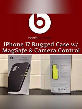 Beats by Dre iPhone 17 Rugged Case with MagSafe & Camera Control - New